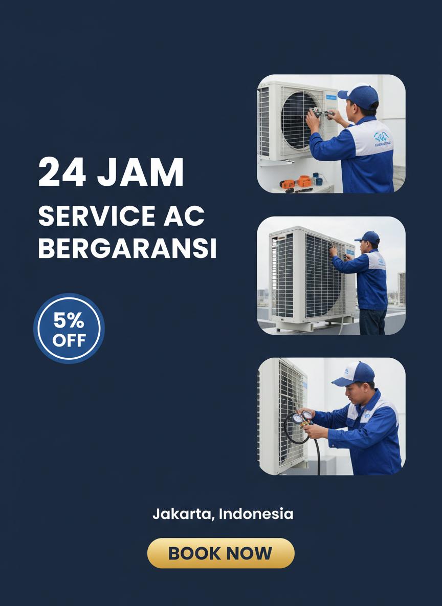 24 Jam Service AC Bergaransi